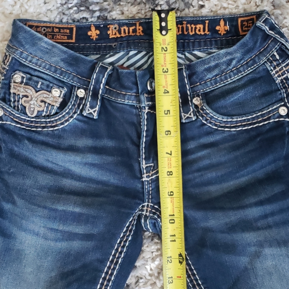 Rock Revival Sorrel Capri Jean's. Size 25. - Picture 7 of 8
